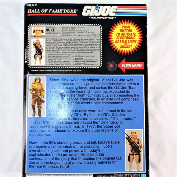 Vintage Hasbro Hall of Fame G I Joe Duke Action Figure NIB - Picture 4 of 10